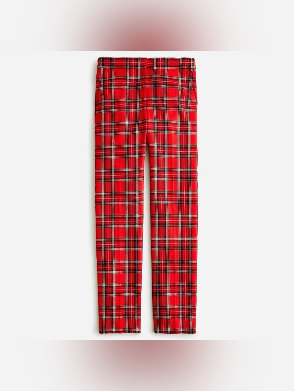J.Crew Petite Plaid Wool Full-length Pants 4P